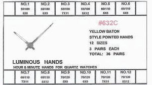 SF632C WATCH HANDS